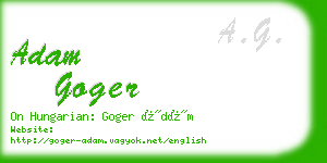 adam goger business card
